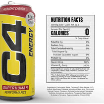 C4 Energy Drink Midnight Cherry Sugar Free Pre Workout