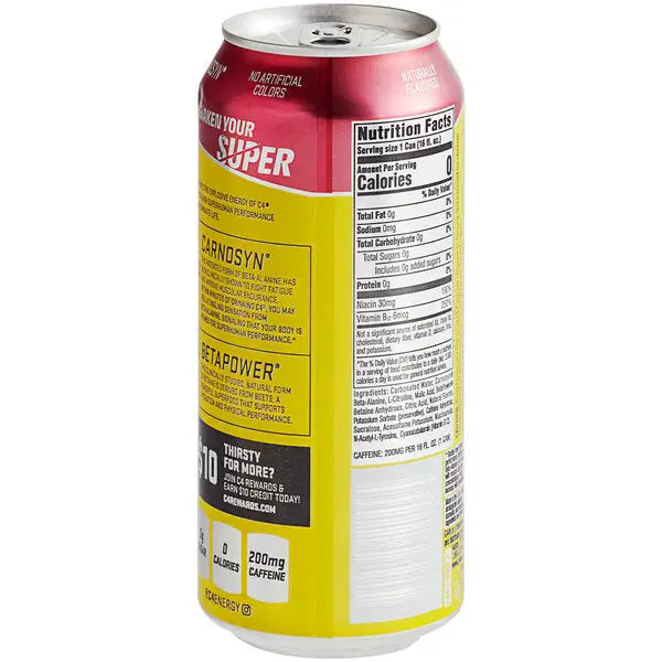 C4 Energy Drink Midnight Cherry Sugar Free Pre Workout