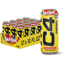 C4 Energy Drink Skittles Carbonated Sugar Free Pre Workout