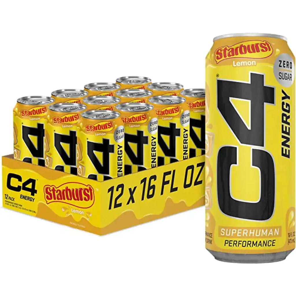 C4 Energy Drink Starburst Lemon Sugar Free Pre Workout