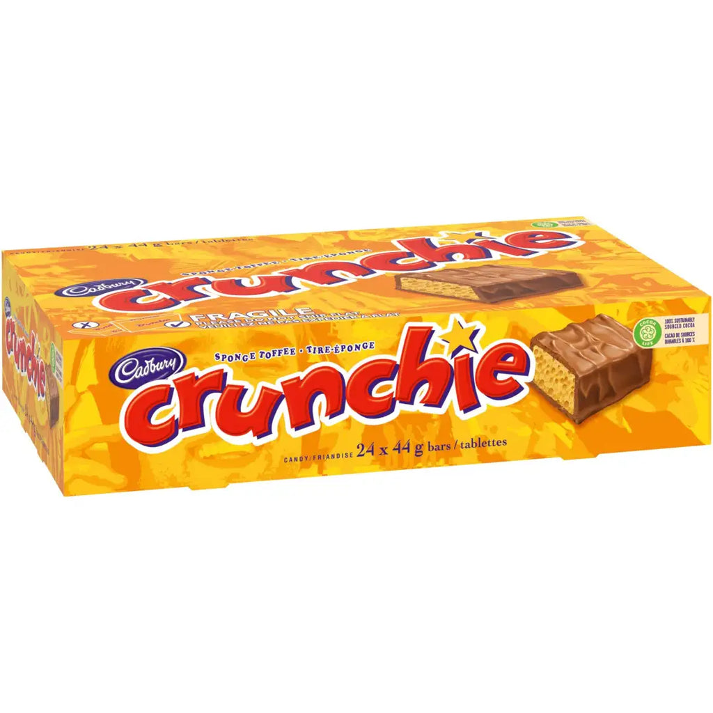 Cadbury Crunchie Chocolatey Candy Bars 44 g - 24ct - candy
