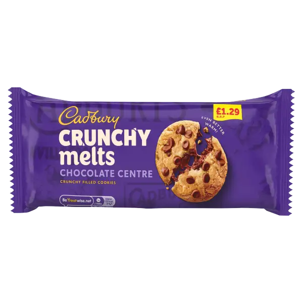 Cadbury UK Crunchy Melts Chocolate Centre Chocolate Chip