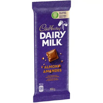 Cadbury Dairy Milk Almond Chocolate Bar Case 100 g x 21