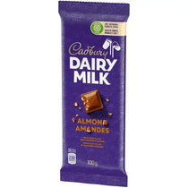 Cadbury Dairy Milk Almond Chocolate Bar Case 100 g x 21