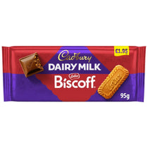 Cadbury UK Dairy Milk Biscoff 95g, case 21ct - Chocolate