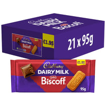 Cadbury UK Dairy Milk Biscoff 95g, case 21ct - Chocolate