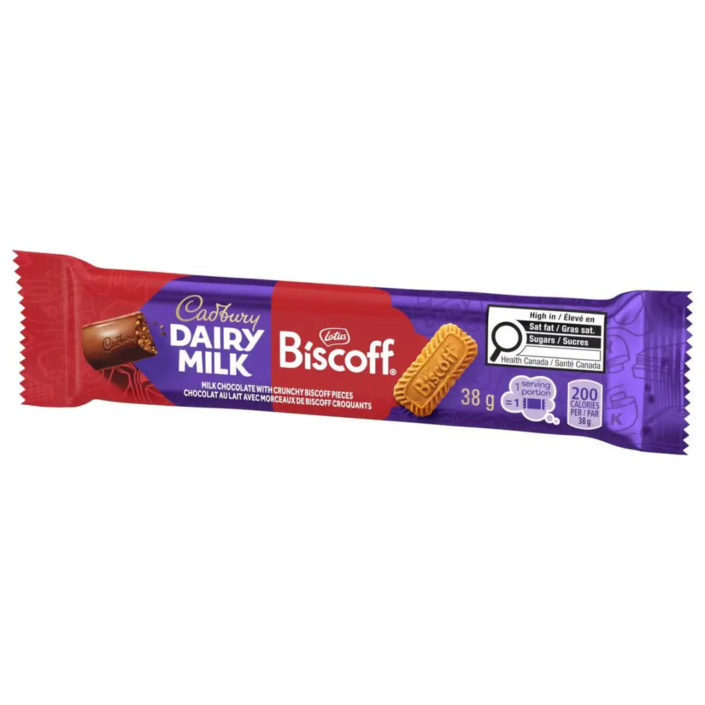Cadbury Dairy Milk Biscoff Chocolate Bar 38g, case 24ct