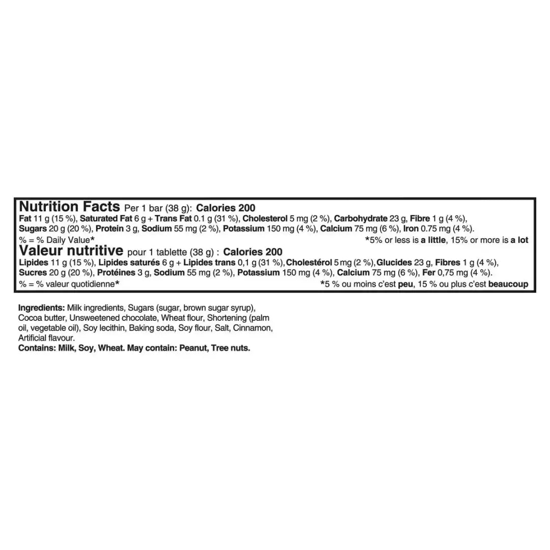 Cadbury Dairy Milk Biscoff Chocolate Bar 38g, case 24ct