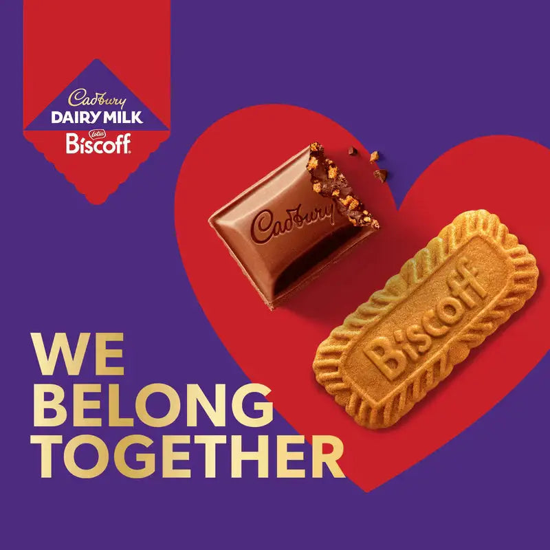 Cadbury Dairy Milk Biscoff Chocolate Bar 90g, case 21ct