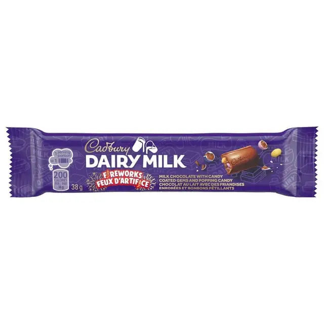 CADBURY DAIRY MILK Fireworks Chocolate Bar with Candy