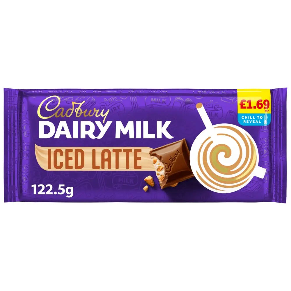 Cadbury UK Dairy Milk Iced Latte 122.5g, case 17ct