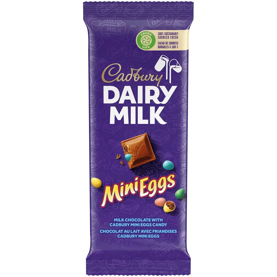 Cadbury Dairy Milk Mini Eggs Chocolatey Candy Bar - Case 100 g x 21 ...