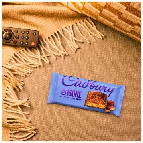 Cadbury UK Dairy Milk & More Nutty Praline Crisp 180g Case