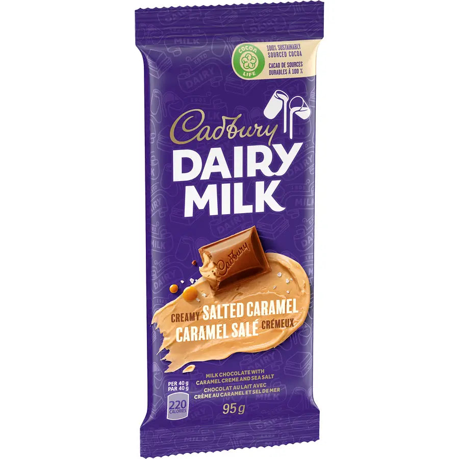Cadbury Dairy Milk Salted Caramel Chocolate Bar - case 95 g