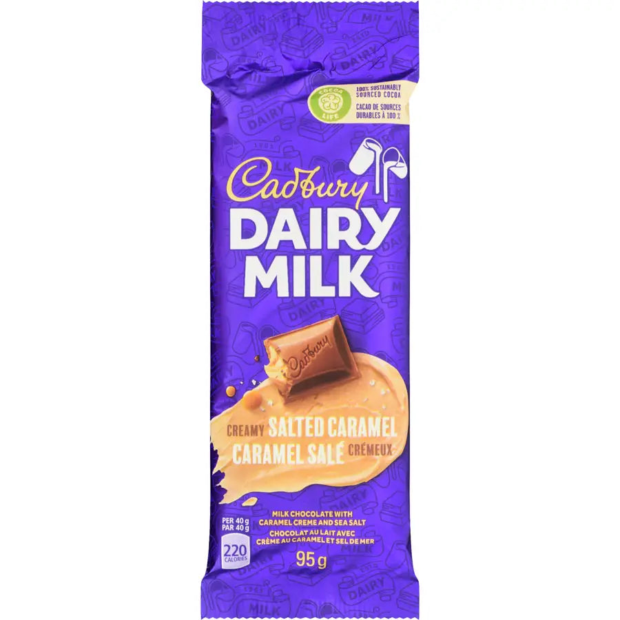 Cadbury Dairy Milk Salted Caramel Chocolate Bar - case 95 g