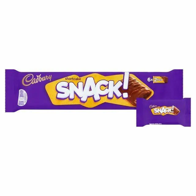 Cadbury Snack! Shortcake (pack 6x20g) - UK 120g case 24