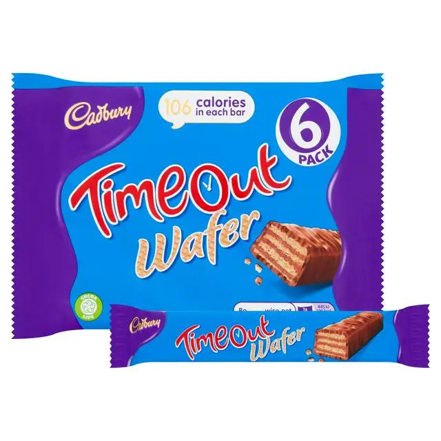 Cadbury Timeout multipack(6x18g),108g UK,case 13 count