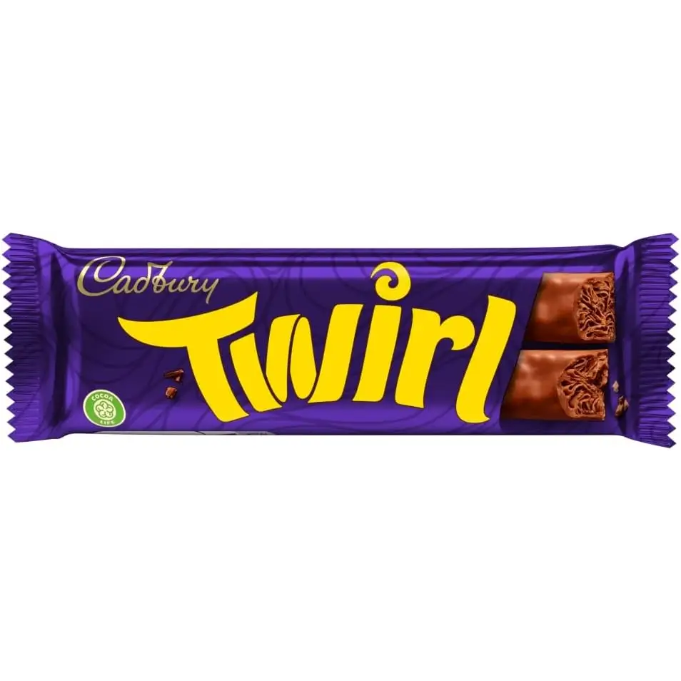 Cadbury Twirl Bar 43 g case 48 - candy Bar