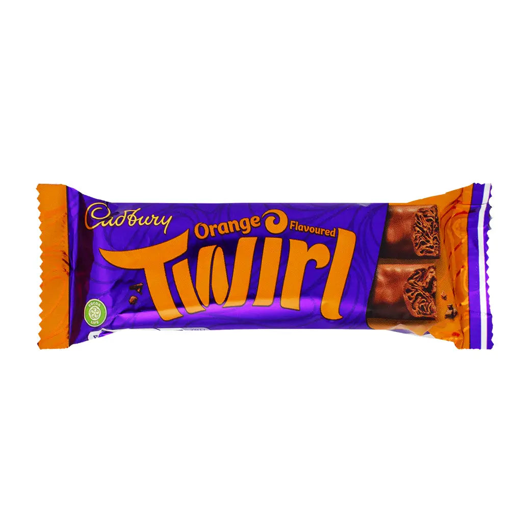 Cadbury Twirl Orange Chocolate Bar 43g UK Case Of 48