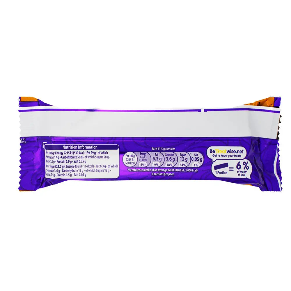 Cadbury Twirl Orange Chocolate Bar 43g UK Case Of 48