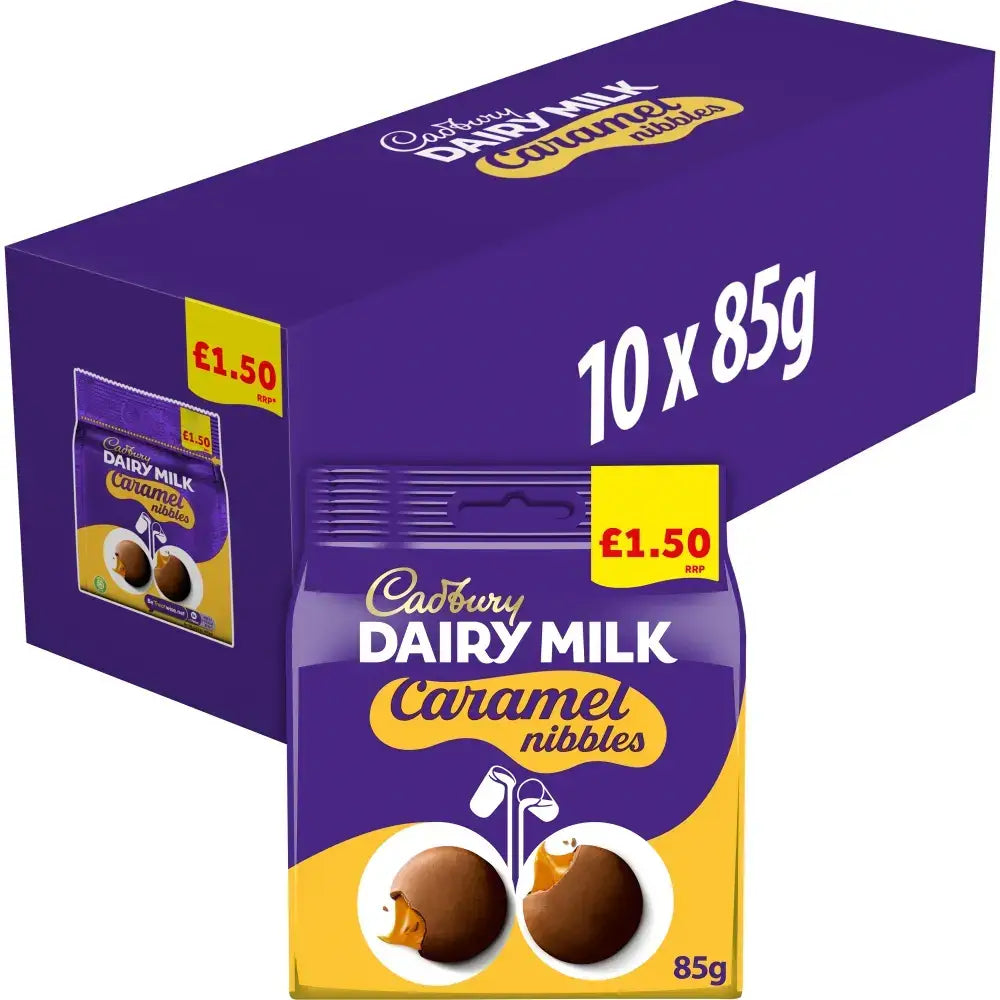 Cadbury’s Caramel Nibbles UK 85g case of 10 - candy