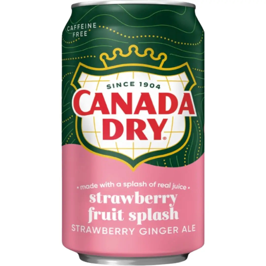 Canada Dry Fruit Splash Strawberry Ginger Ale 12x355ml