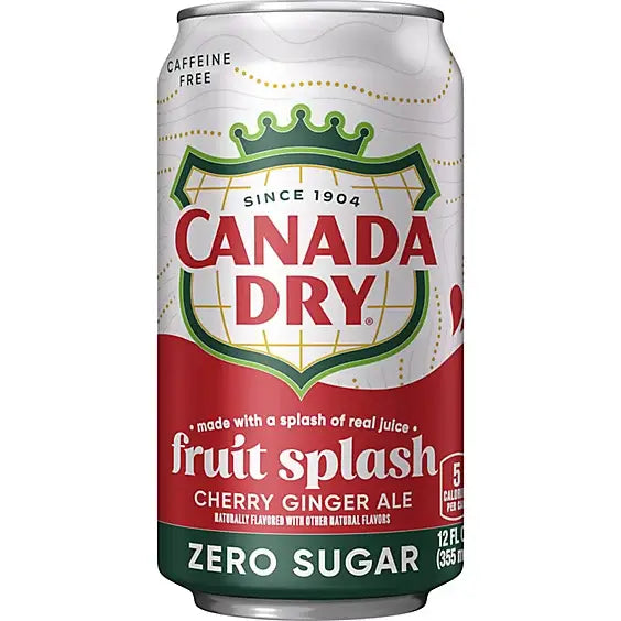 Canada Dry Fruit Splash Zero Sugar - 12 Fl. Oz./355mL case Main image