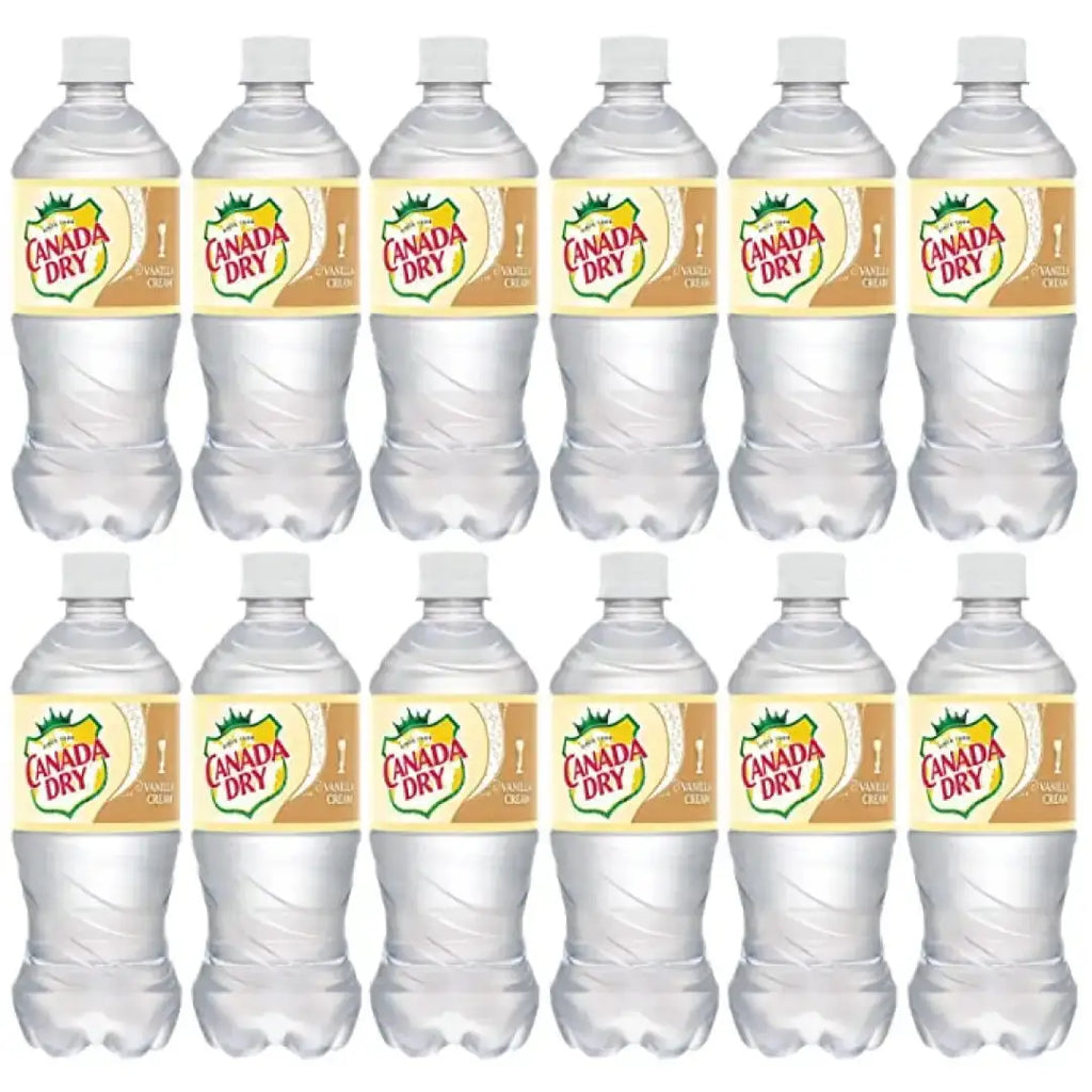 Canada Dry Vanilla Cream Soda 20oz Bottle pack of 24