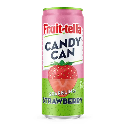 Candy Can Fruittella Strawberry Soda 330mL Case of 12