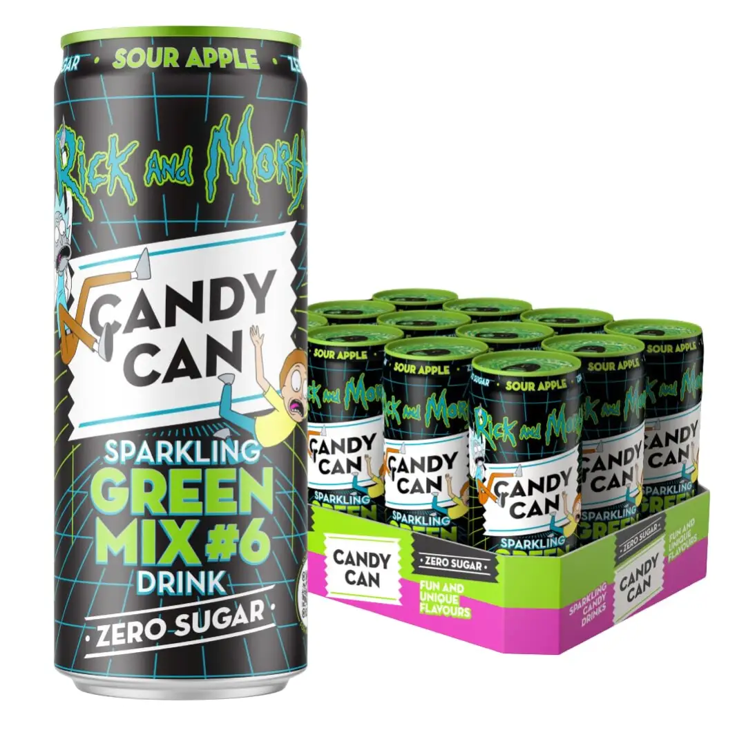 Candy Can Rick and Morty Green Mix- can 330ml - Case12 ct