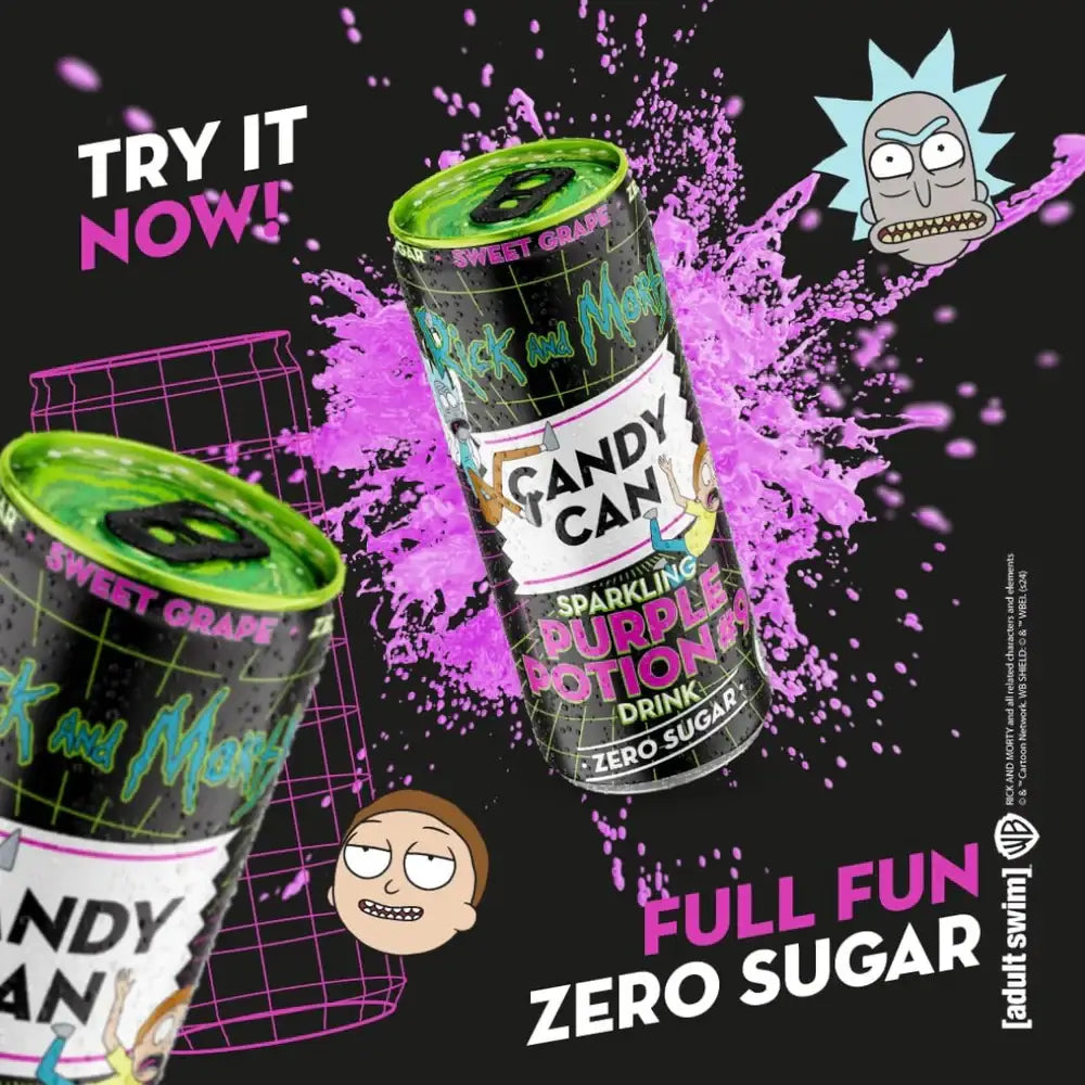 Candy Can Rick and Morty Purple Mix #9 Sweet Grape Drink