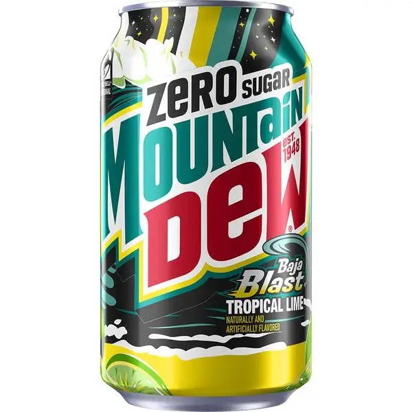 Mountain Dew Baja Blast Zero Sugar - 12 fl oz/355ml Cans