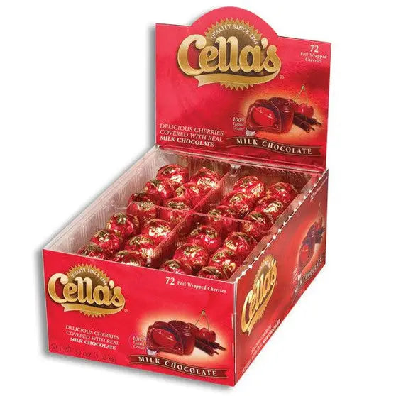 CELLA’S CHOCOLATE COVERED CHERRIES 72ct - chocolate