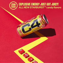 Cellucor C4 Energy Drink STARBURST Strawberry Carbonated