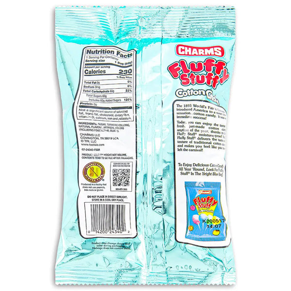 Charms Fluffy Stuff Rainbow Sherbet Cotton Candy 60g Case