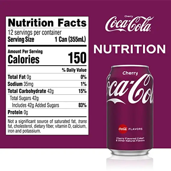 Cherry Coke Soda 12 fl oz cans 12 pack - Soda