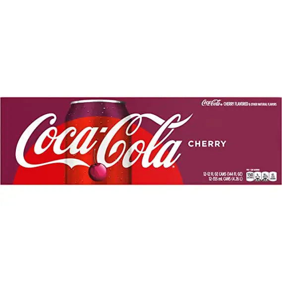 Cherry Coke Soda 12 fl oz cans 12 pack - Soda