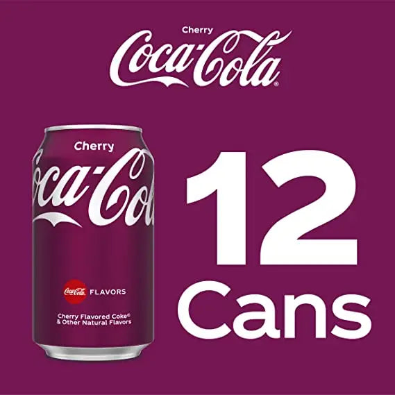 Cherry Coke Soda 12 fl oz cans 12 pack - Soda