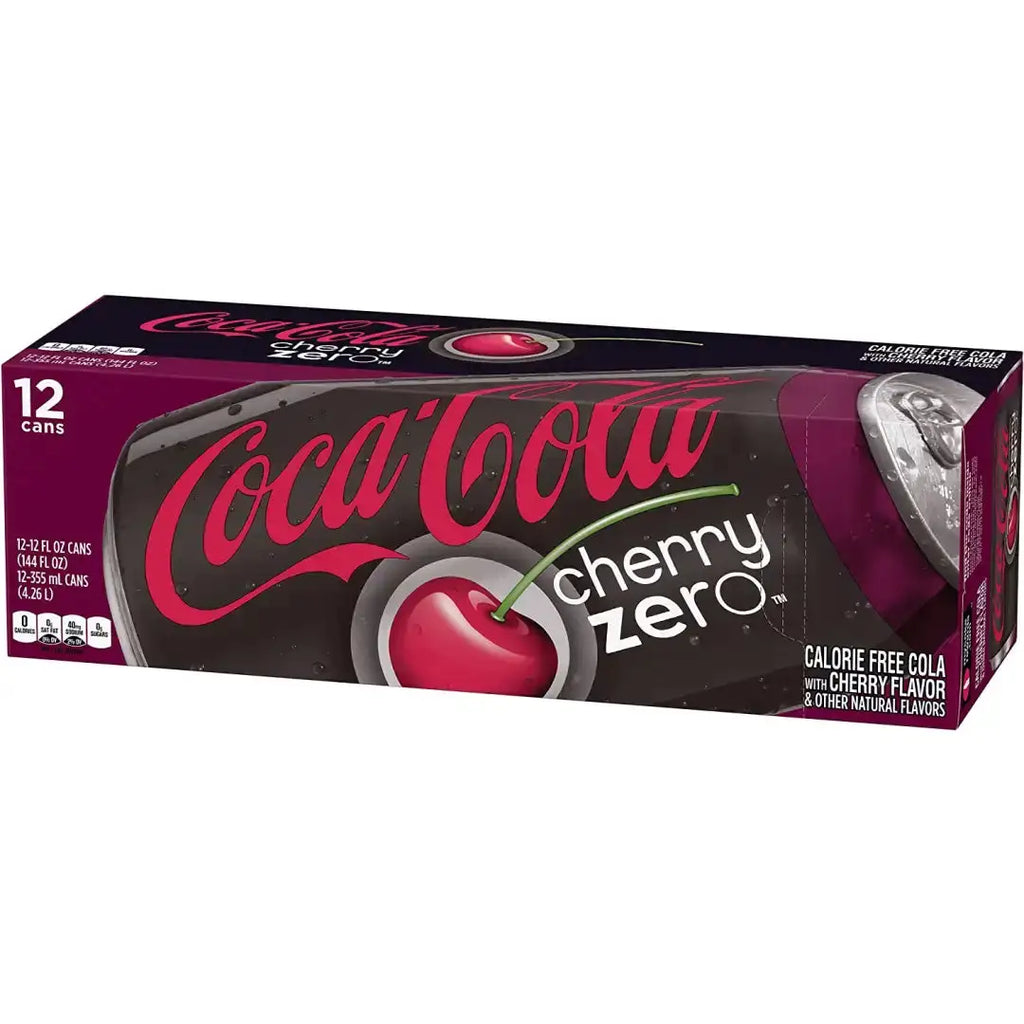 Cherry Coke Zero Soda 12 fl oz cans 12 pack - Soda