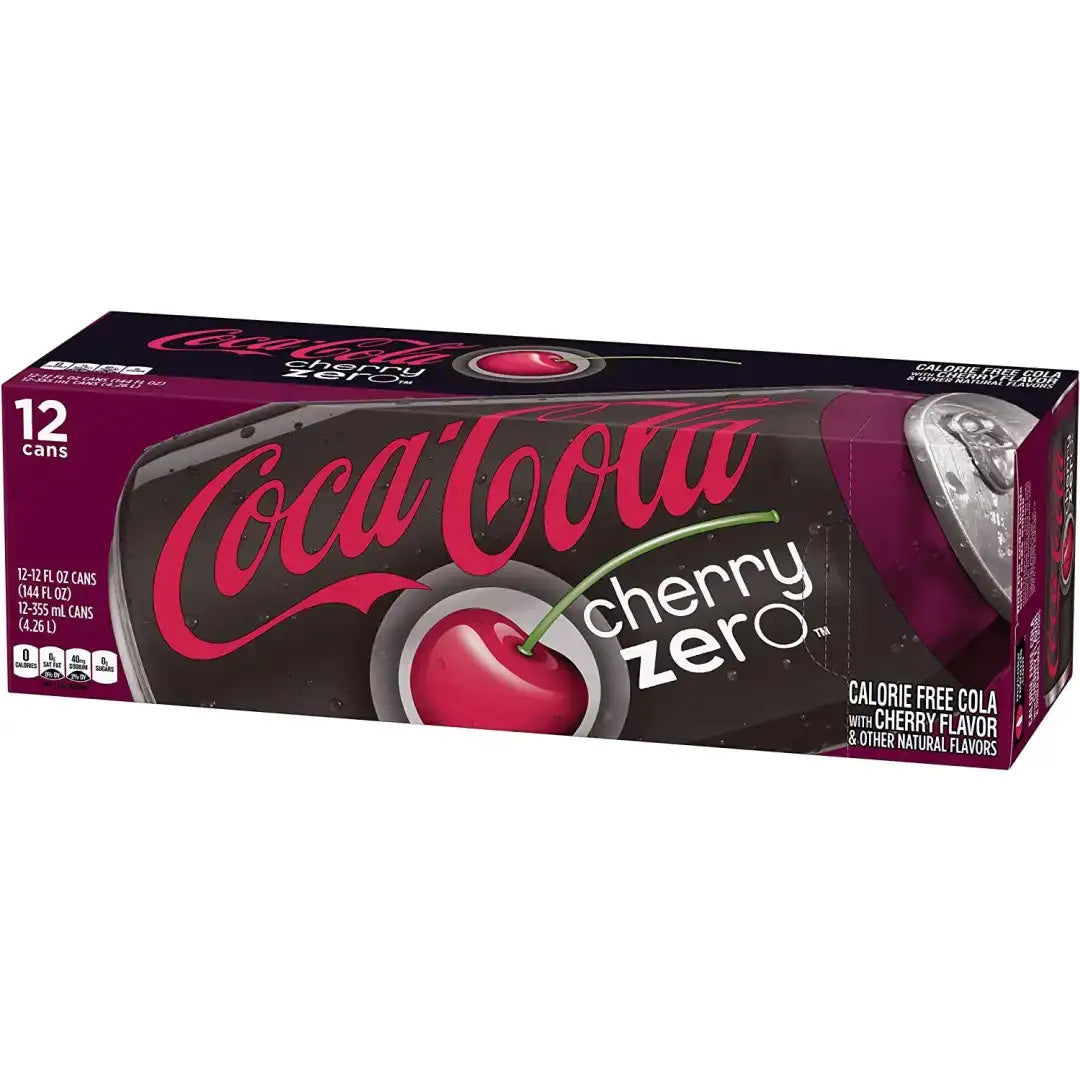 Cherry Coke Zero Soda 12 fl oz cans 12 pack - Soda