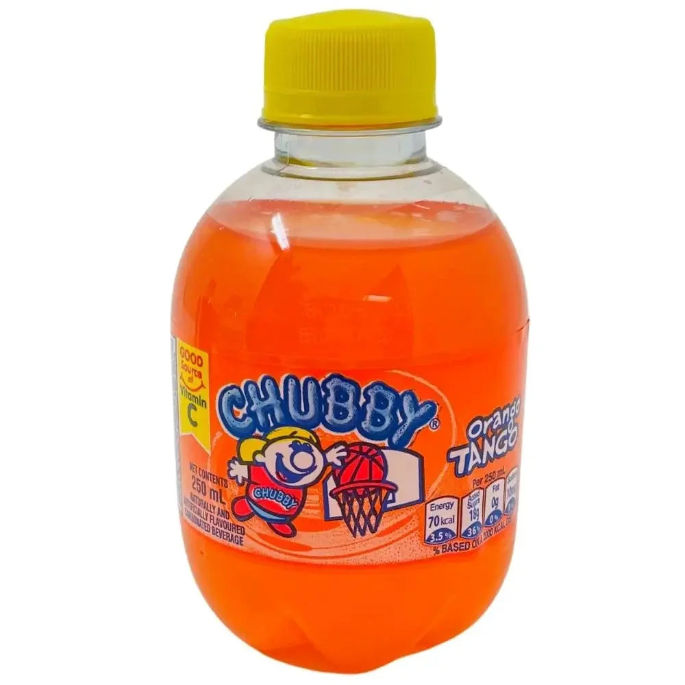 Chubby Orange Tango Soda - 250mL case of 24 - soda