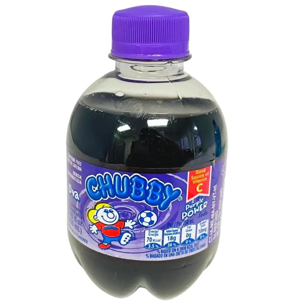 Chubby - Purple Power Grape Soda 250ml - case of 24 - soda