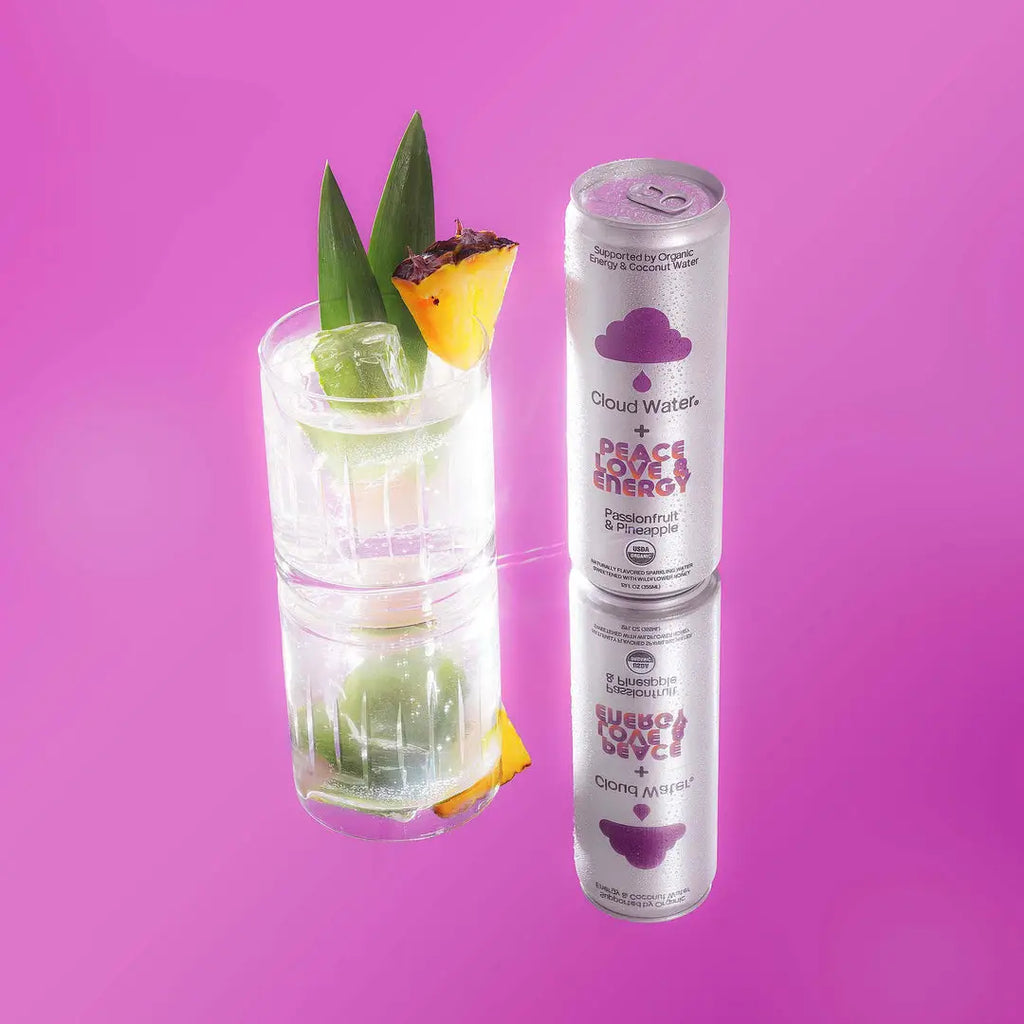 Cloud Water Passionfruit Pineapple + Peace Love And Energy