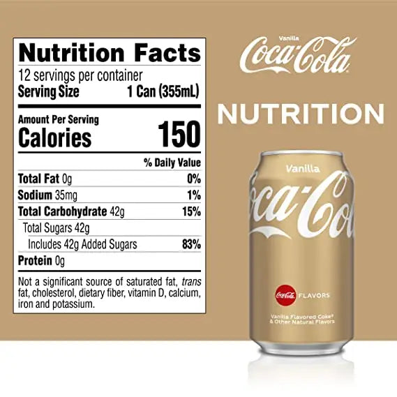 Coca-Cola Vanilla 12 fl oz (pack of 12) - Soda