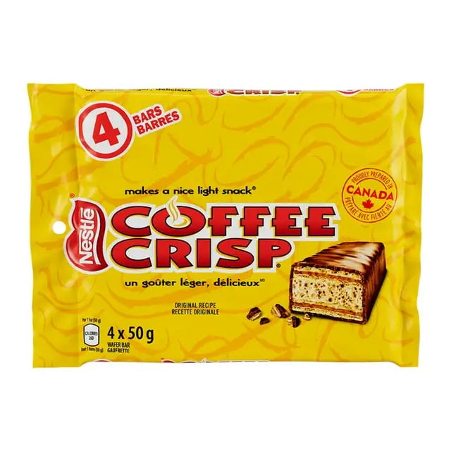 COFFEE CRISP Wafer Bars Multipack 200 g 4 x 50 G - candy bar