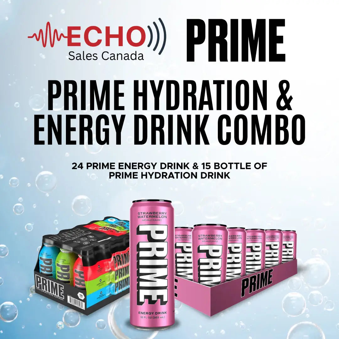 Combo Offer of Prime Energy Strawberry Watermelon 24 pack
