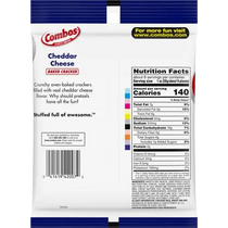 Combos Cheddar Cheese Baked Cracker Snack 6.3oz bag