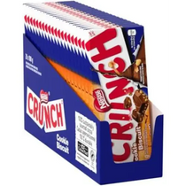 Crunch Milk Chocolate Bar With Cookie Pieces 100g case 20