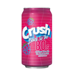 CRUSH Back to the 80’s Electric Blue Razz 355ml (12 pack)