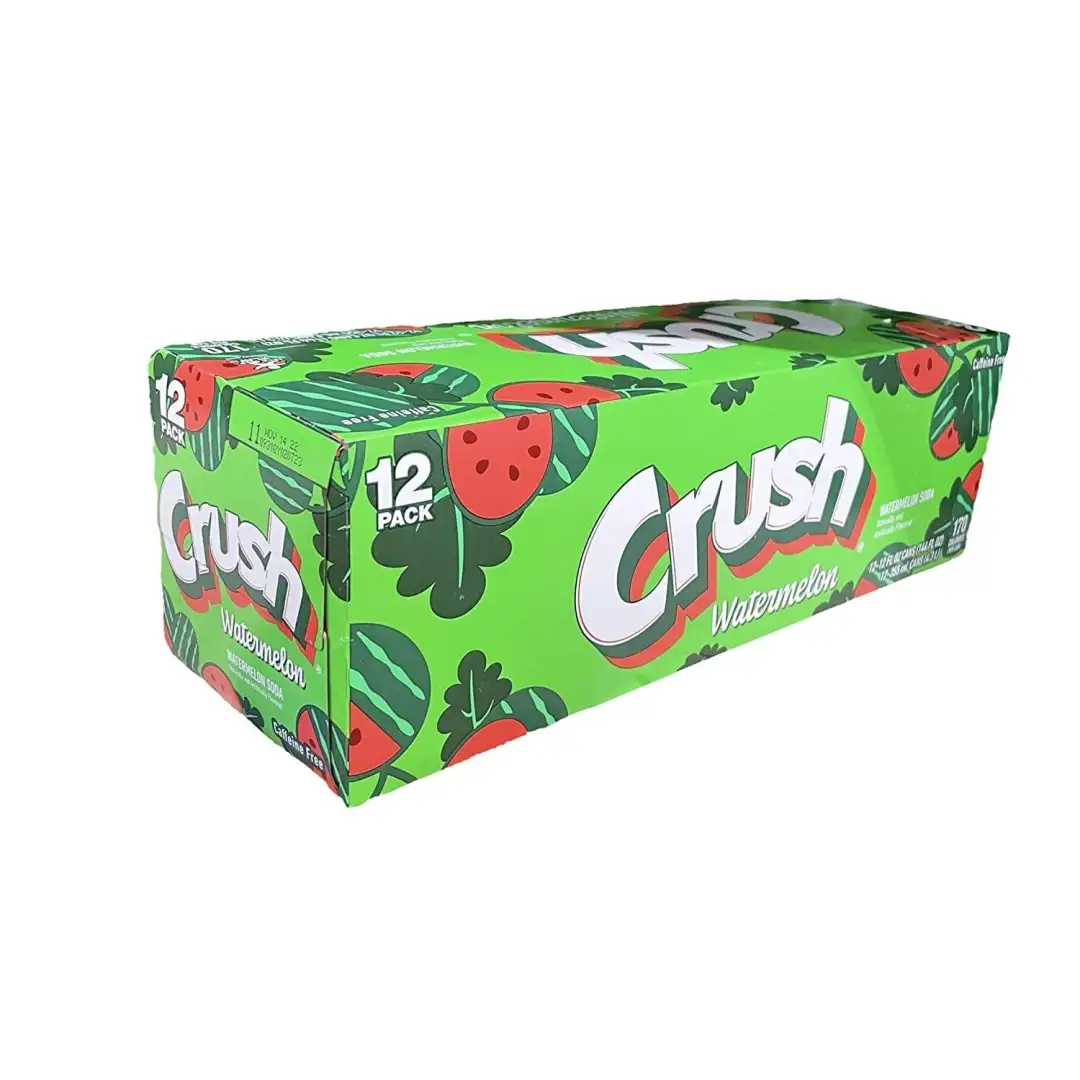 Crush Watermelon Soda 12oz Cans (Pack of 12) - Soda